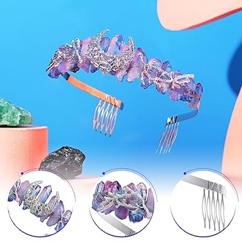 Amazon.com: WILLBOND 2 Pieces Moon Goddess Headpiece Wedding