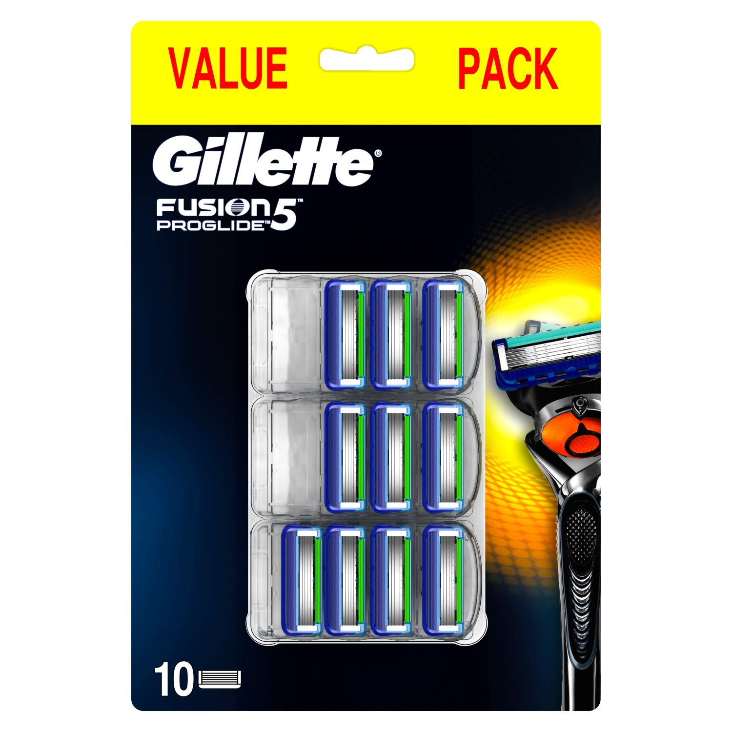 Gilette Fusion5 ProGlide Rasierklingen, 10 Stück