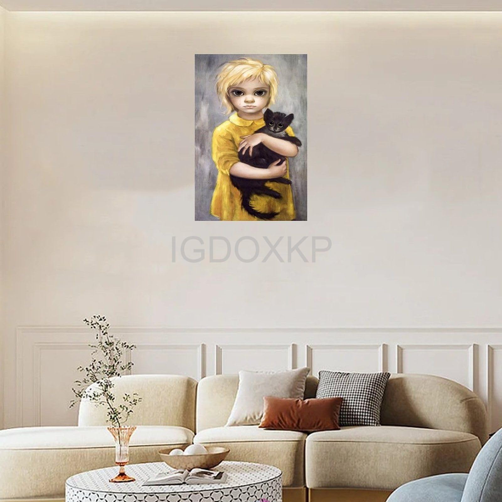 Amazon.com: Margaret Keane Oil Painting Art Work The Stray Room