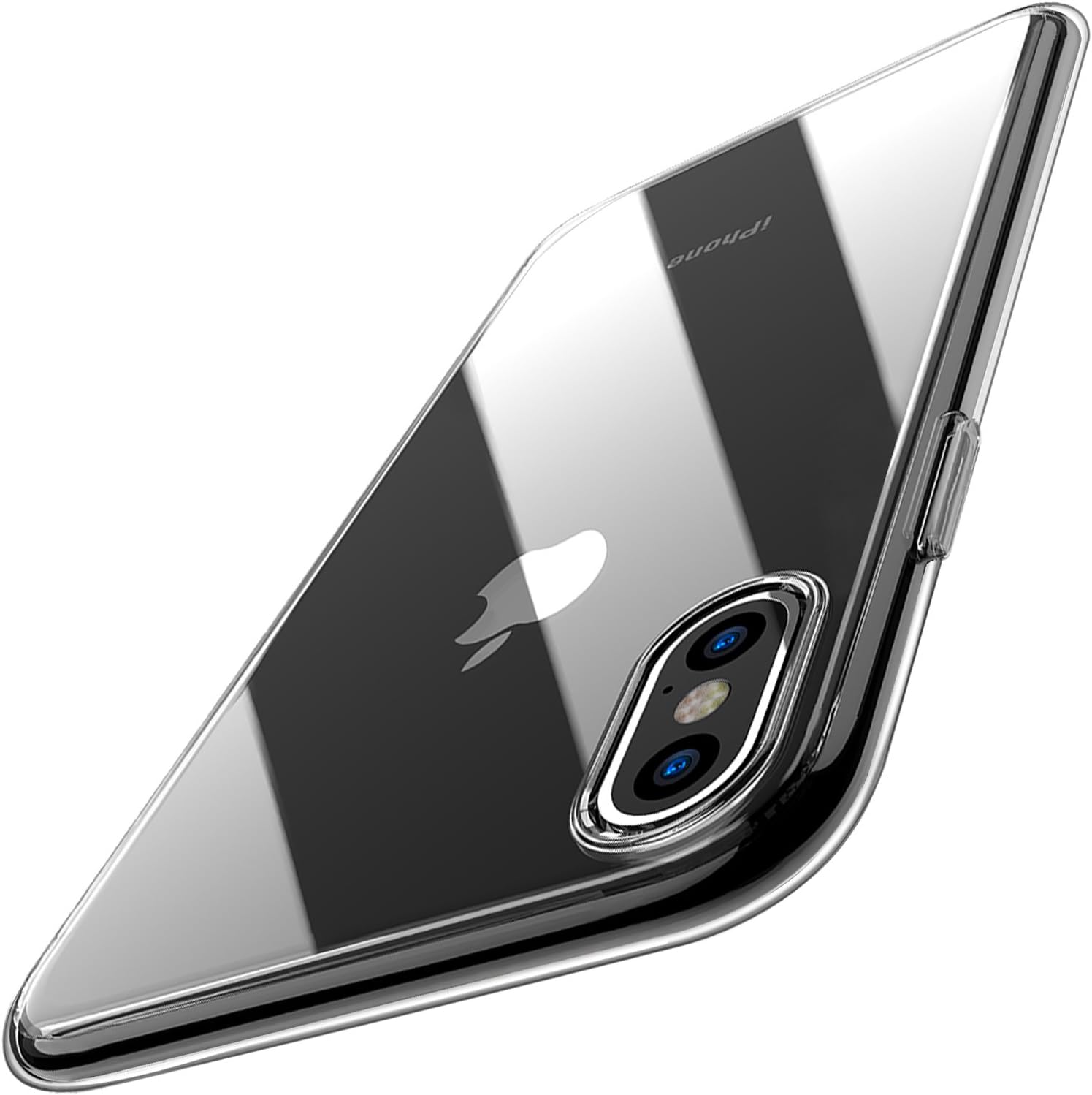 TOZO for iPhone X Case Crystal Clear Soft TPU Gel Skin Transparent Flexible Premium Cover Wireless Charger Compatible for iPhone 10 / X