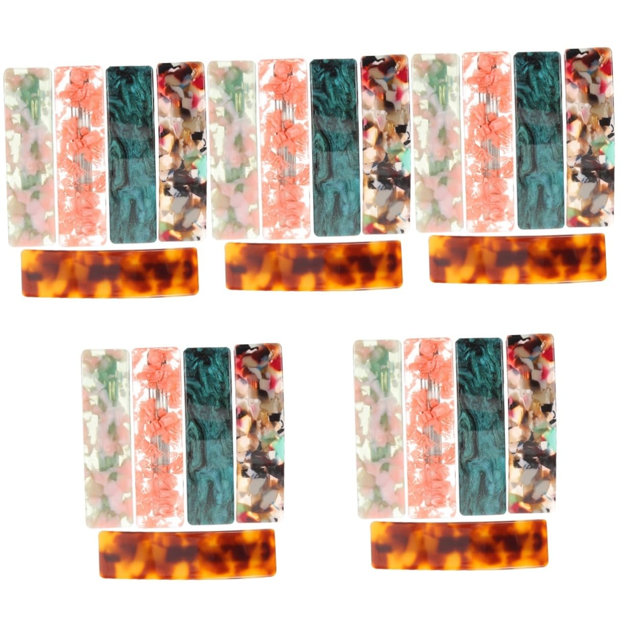 FRCOLOR 25pièces Barrettes Rétro Pour Femmes Clips à Cheveux Printemps Colorés Accessoires Élégants Pour Fins Cheveux Parfaits Pour Toutes Occasions