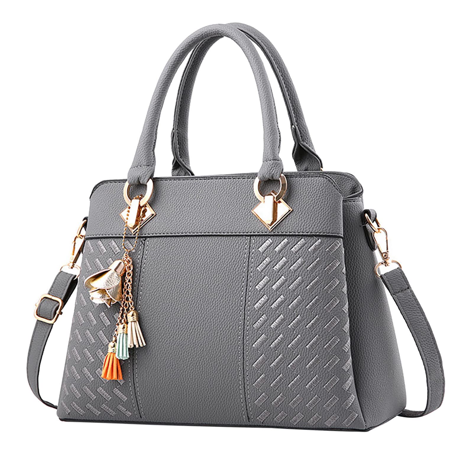 Generisch Borse da donna borsa a tracolla Satchel borsa a tracolla spaziosa borsa in pelle zaino molte borse