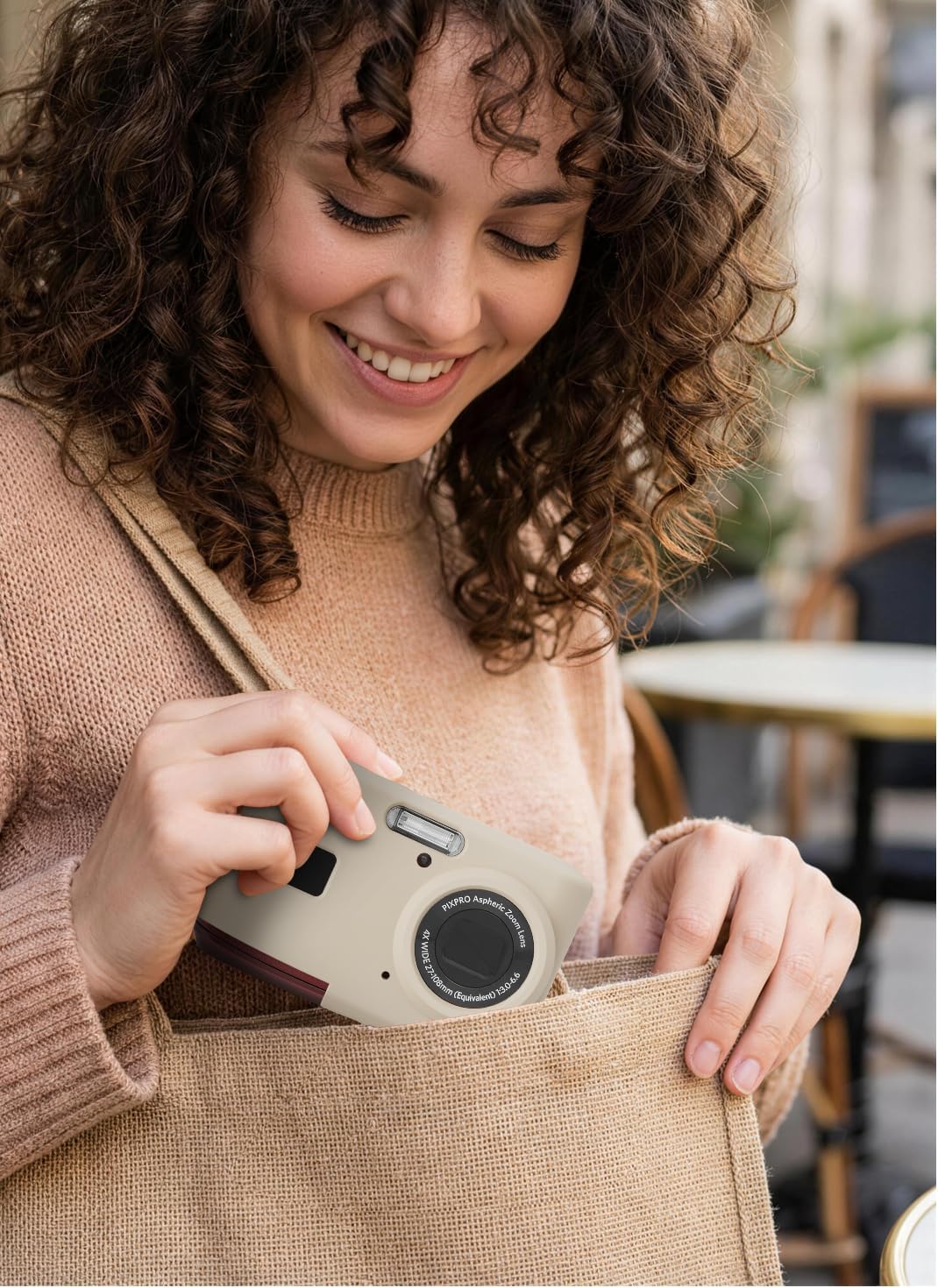 Silicone Case for Kodak PIXPRO FZ45 Digital Camera with Screen Protector and Lanyard for Kodak PIXPRO FZ45 Accessories - (Rice White)