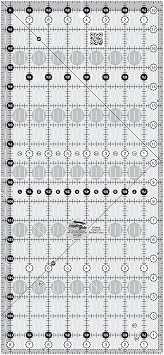 Creative Grids Quilt Ruler 8-1/2in x 18-1/2in Rectangle CGR818 Made in USA, Non-Slip Grip Acrylic Quilting, Sewing, Crafting, Patchwork Ruler for Measuring & Cutting Fabric