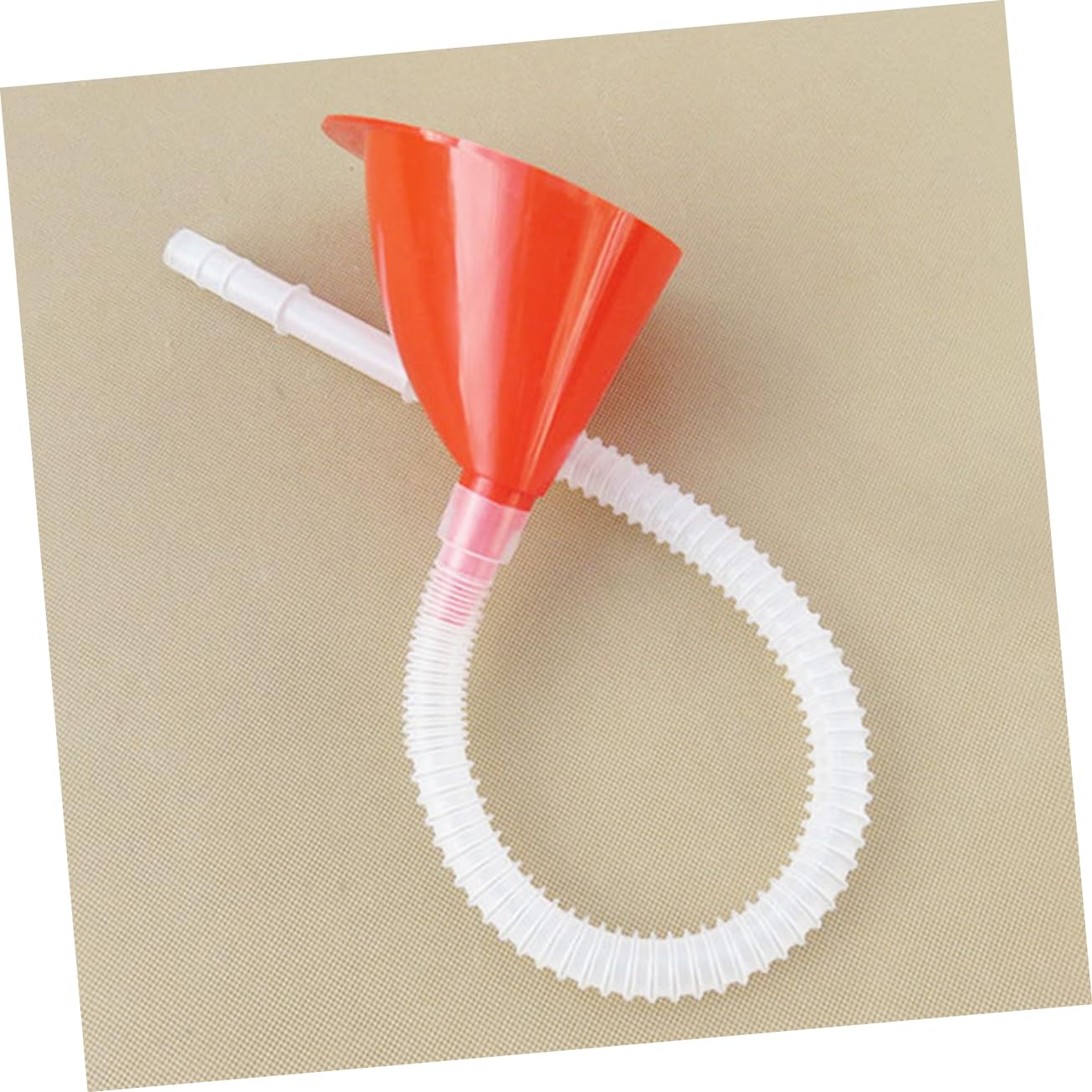MAGICLULU 8 Juegos Embudo de relleno suministro de coche embudo de cuello largo automotor canalón del tanque de gasolina para el coche de aceite de e el plastico rojo