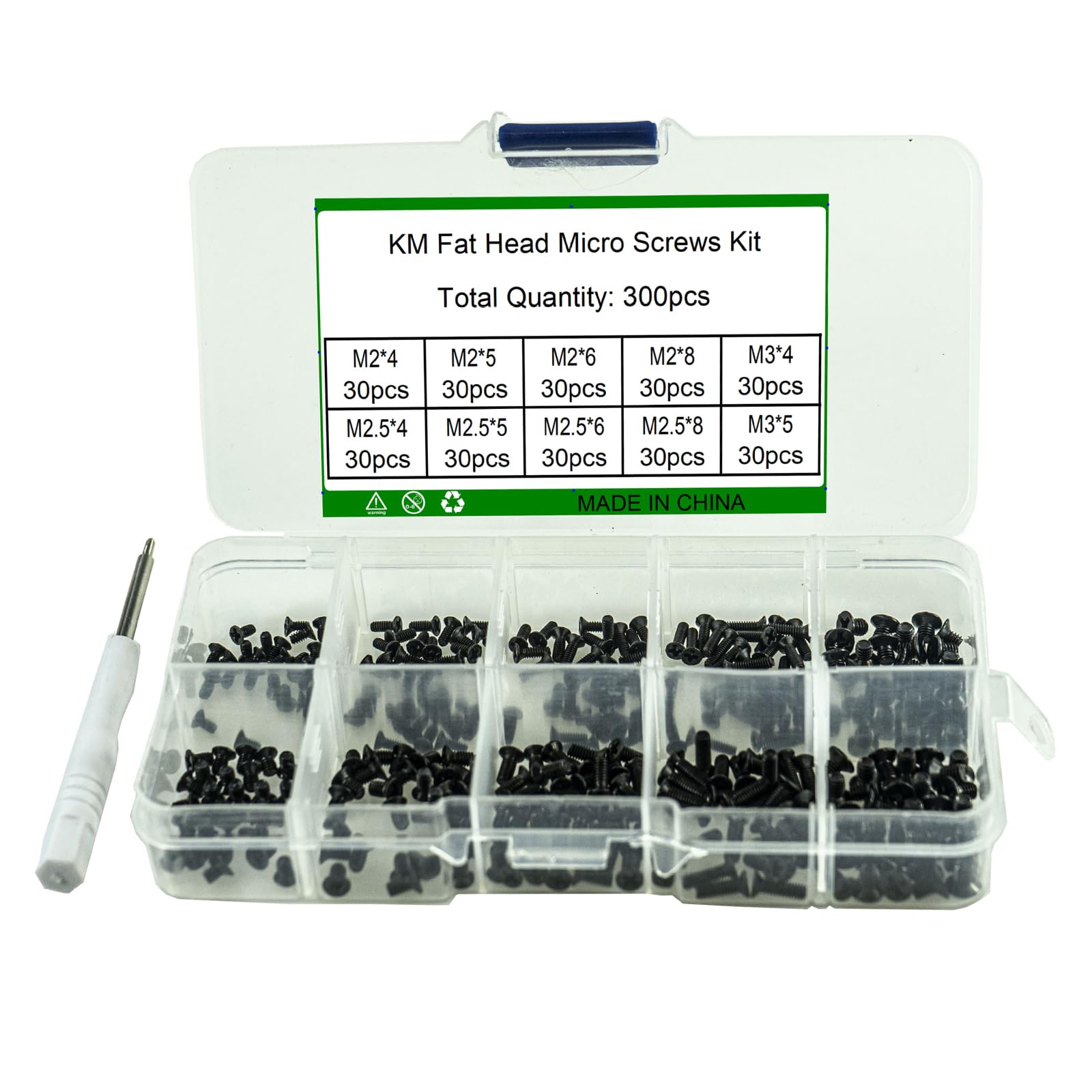 Multifunctional Short Screws Assortment Set Small Screw Set Tapping Screws 300pcs / for Electronics &