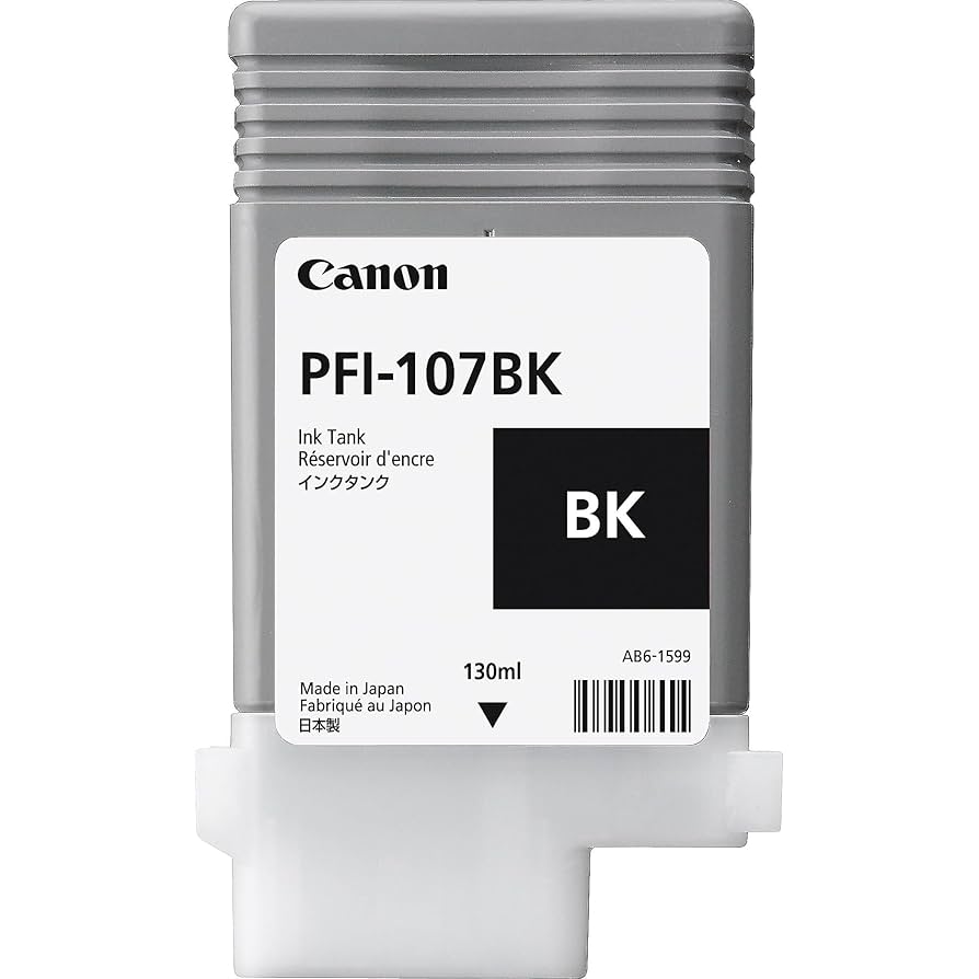 Canon - CANON　インクタンク PFI-107 BK　ブラック 130ml　6705B001 Amazon.com: Canon 6705B001AA PFI Original Ink Tank, Photo