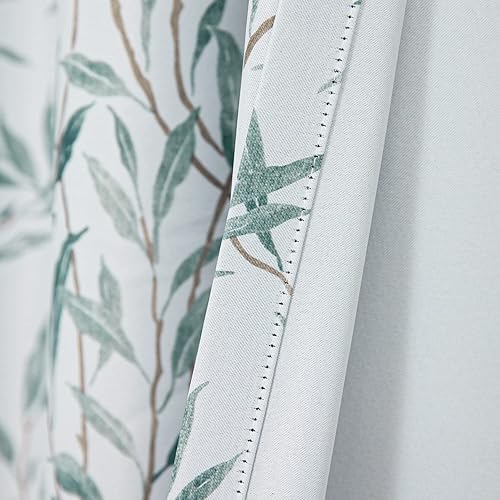 Miniatura 6 de Leeva Cortinas 80% opacas para dormitorio, estilo rústico, lino texturizado, tratamiento de ventana para granja, 2 paneles con ojales en la parte