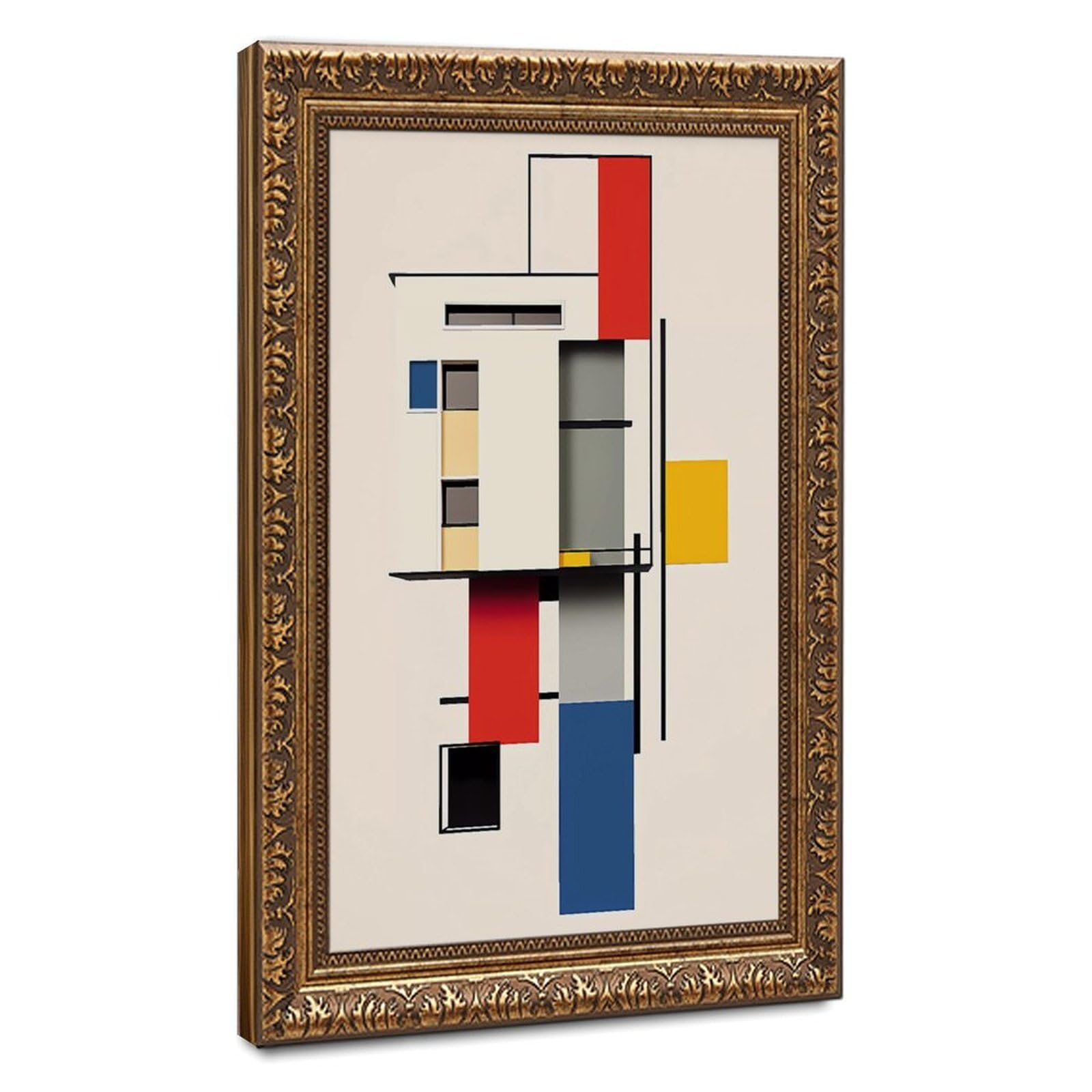 Bareronor Abstract Geometric Canvas Poster Bedroom Decor Landscape Office Room Decor Gift 20" L X 30" W