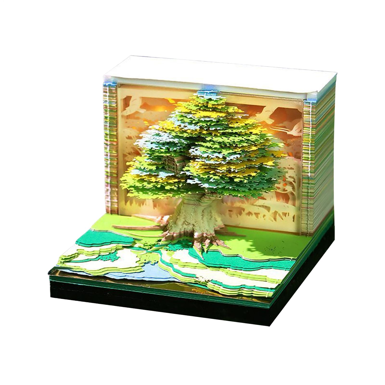Calendario 3D Blocco Note 2026 Blocco Strappabile Intagliato Con Forma Di | Mini Calendario da Scrivania 3D a Strappo Per Appunti Giornalieri, Planner Mensile, Monitor Abitudini,