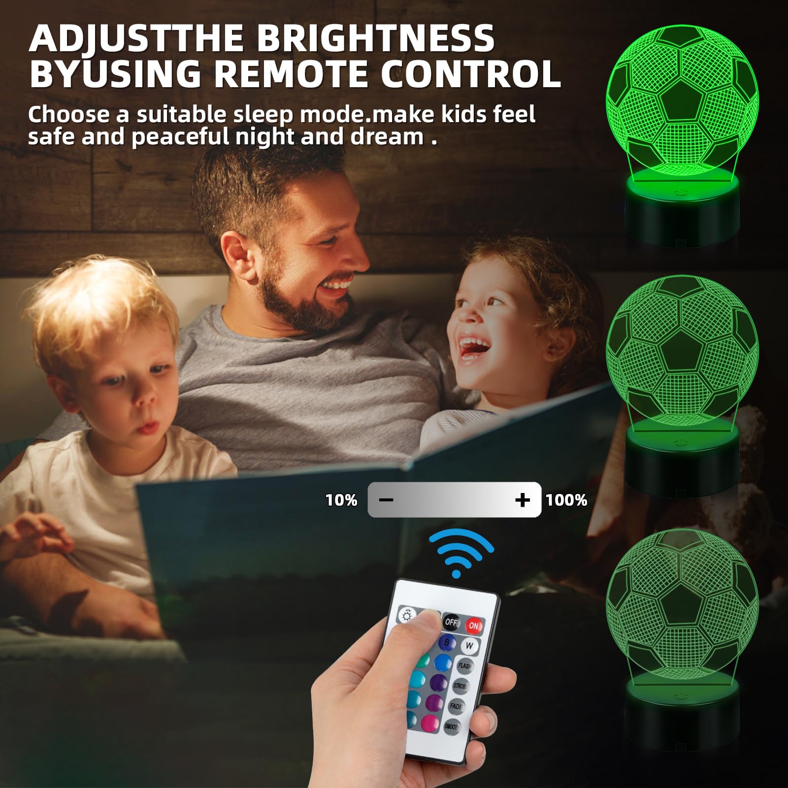 Nighdn 3D Illusion Lamp trattore Night Light Touch 7 lampada da scrivania in acrilico che cambia colore per bambini decorazione camera da letto regalo di compleanno  39