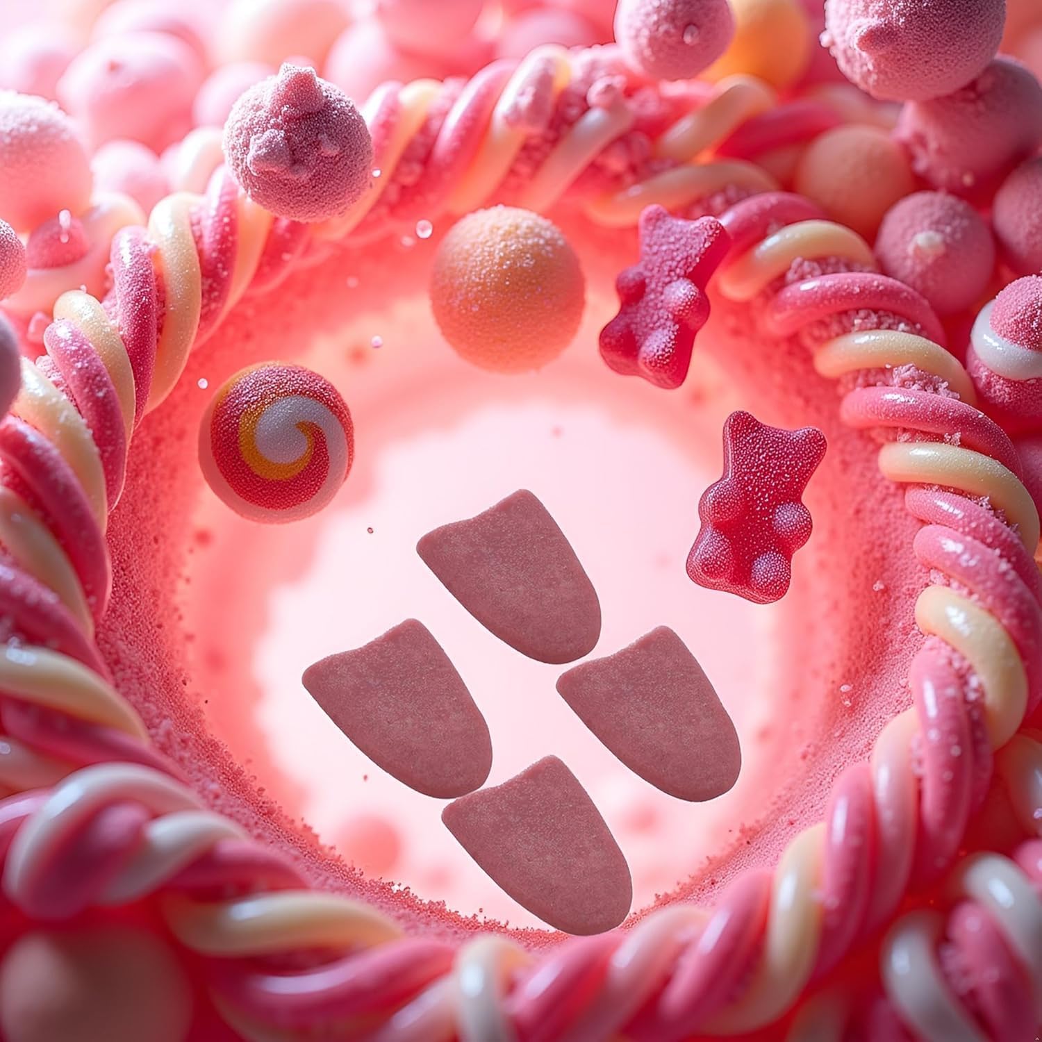 4Pcs Realistic Fake Tongue Gross Jokes Prank Magic Tricks Halloween Horrific Magicians Props Fashion Processing Novelty Props, Decorations