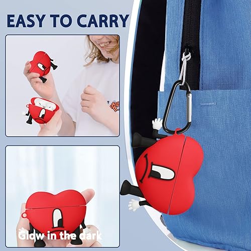 Miniatura 5 de Besoar Funda para AirPods Pro 2019Pro 2 2022 de dibujos animados lindos Kawaii de silicona para Apple AirPod Air Pods Pro Design Funda de personaje