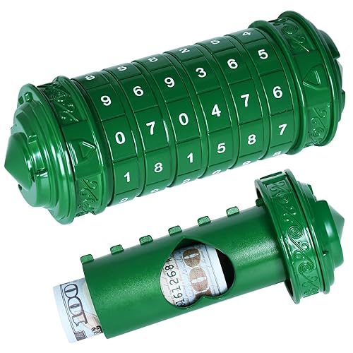 wellsee Da Vinci Code Numeric Mini Cryptex Brainteaser Puzzle Box,Metal