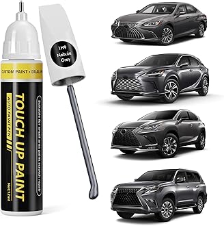 Pholeon (Nebula Gray (1H9) Car Touch Up Paint for Lexus,Car Paint Scratch Repair Kit,2 in 1 Premium Scratch Remover Pen with Exact Color-Matched