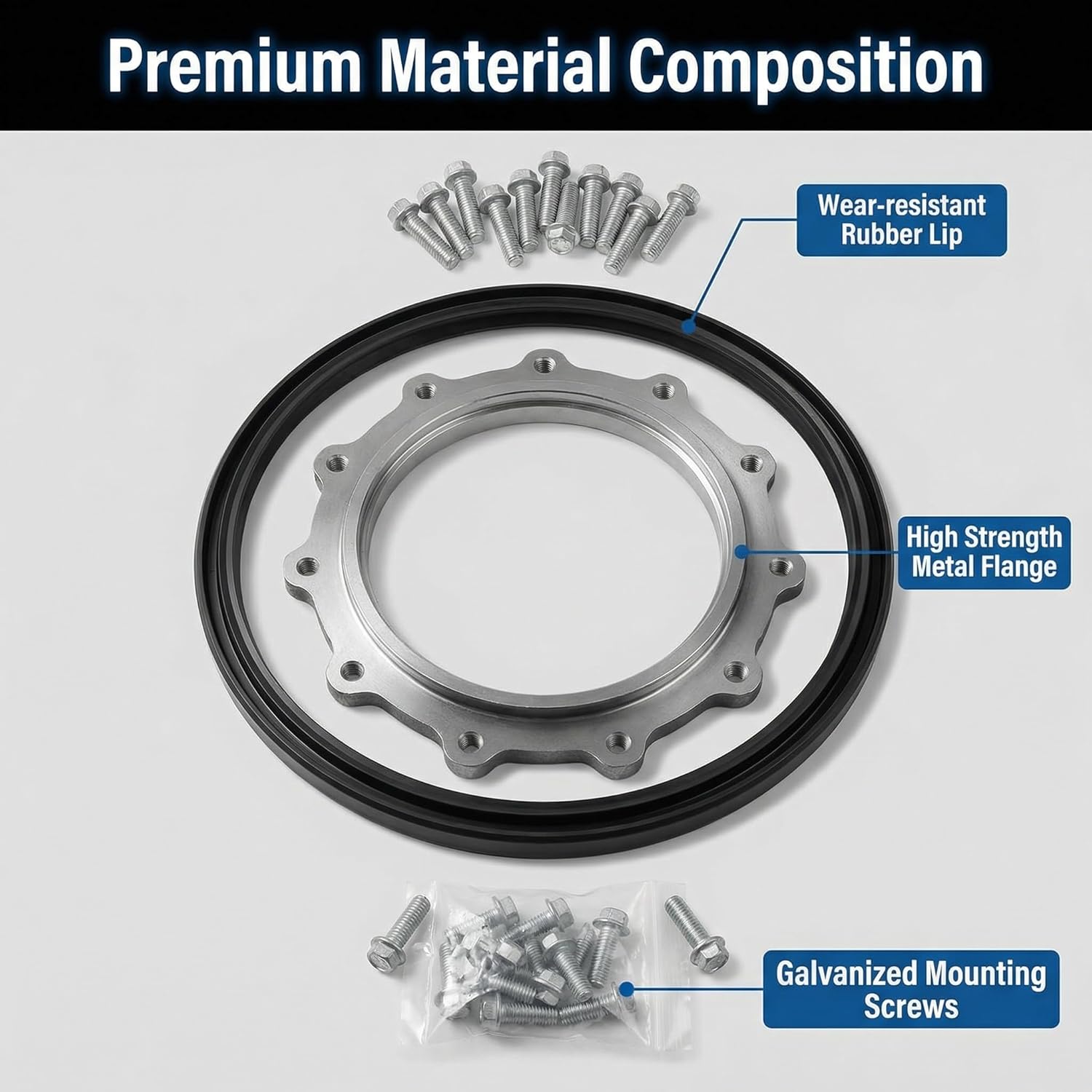 4923644 4089542 Crankshaft Rear Oil Seal Kit Compatible with Cummins ISM11 QSM11 Engine.