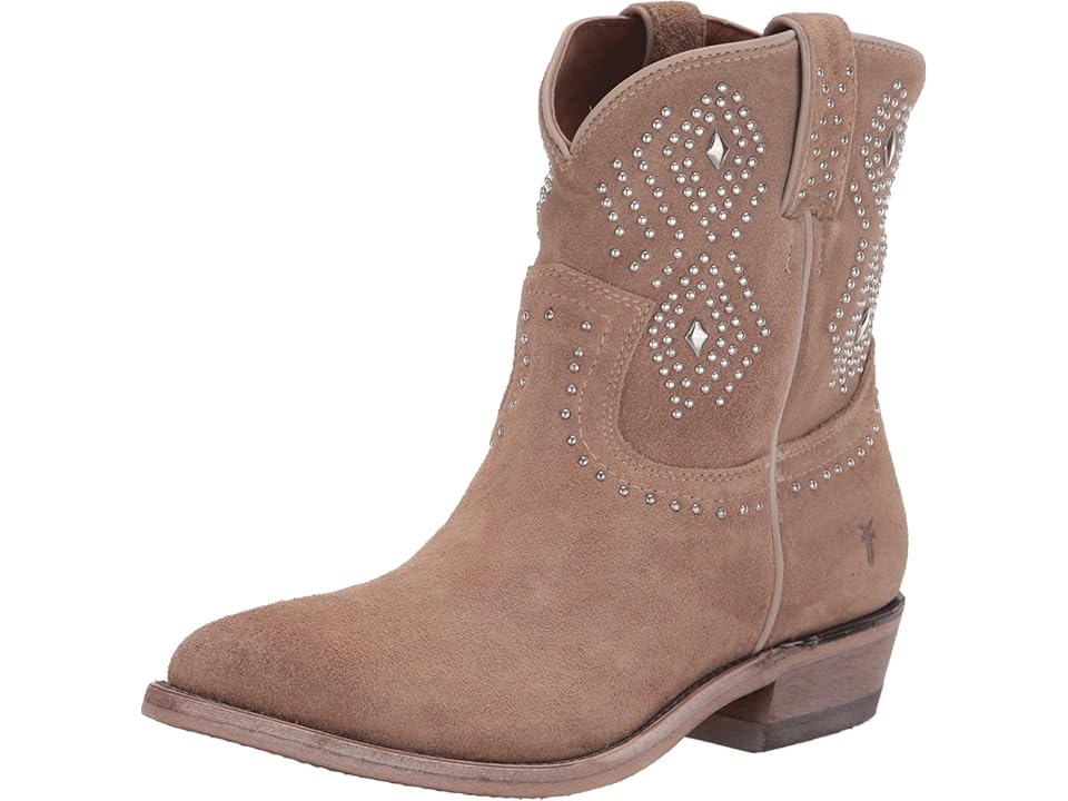 

Frye Billy Stud Short (Beige Multi Waxed Oiled Suede) Women's Boots, Taupe