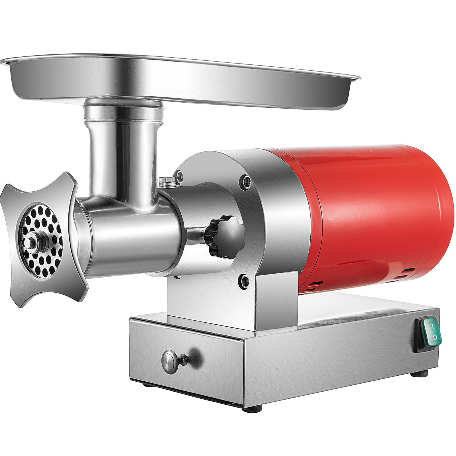 VEVOR Tritacarne Elettrico Efficienza 300kg/min, Tritacarne Industriale da Banco 180giri/min Macchina per Salsicce Piastra di Macinazione, Tritacarne Commerciale in Acciaio Inox Cucina Ristorante