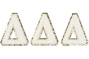 Delta Delta Delta Chenille Letter Stickers - Set of 3 Greek Letters