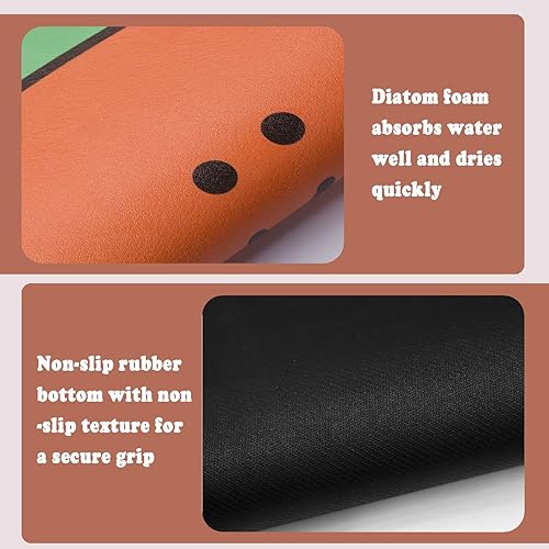 Miniatura 4 de Tapete para grifo de cocina, súper absorbente, de secado rápido, protector contra salpicaduras para fregadero de cocina, lavable a máquina,