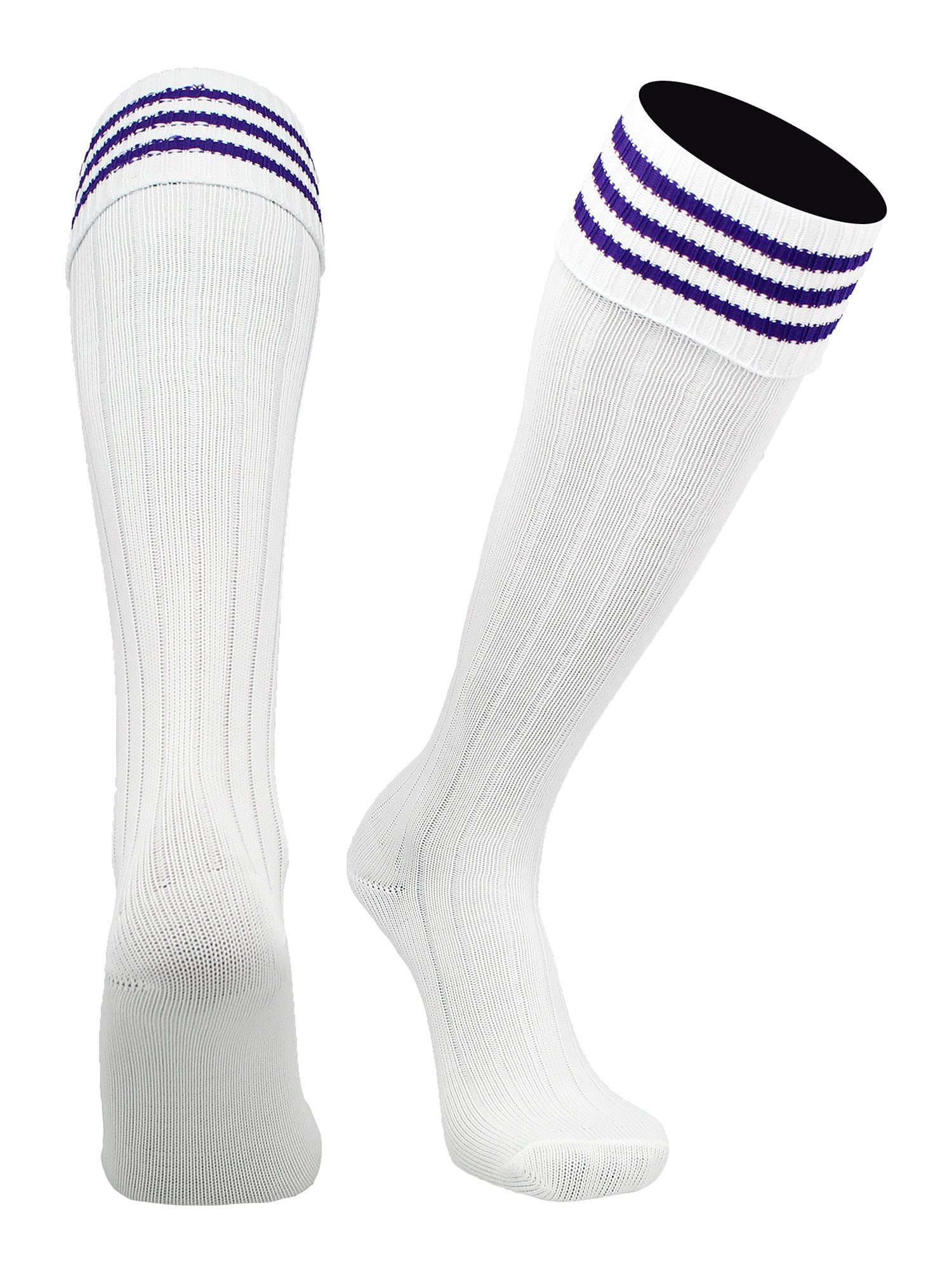 Soccer Socks With Fold Down Top - European Style for Adults - Men and Women