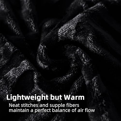 Miniatura 4 de Whale Flotilla - Manta decorativa de franela, afelpada, terciopelo suave, ligero y esponjoso con diseño de chevrón, para sillón, sofá o cama, para