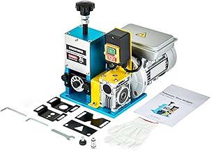 CREWORKS 180W Professional Electric Cable Stripper with Rotating Plate 4 Different Plates Hole for Cable from 1.5 mm to 25 mm Professional Electric Wire Stripper for Cable Recycling