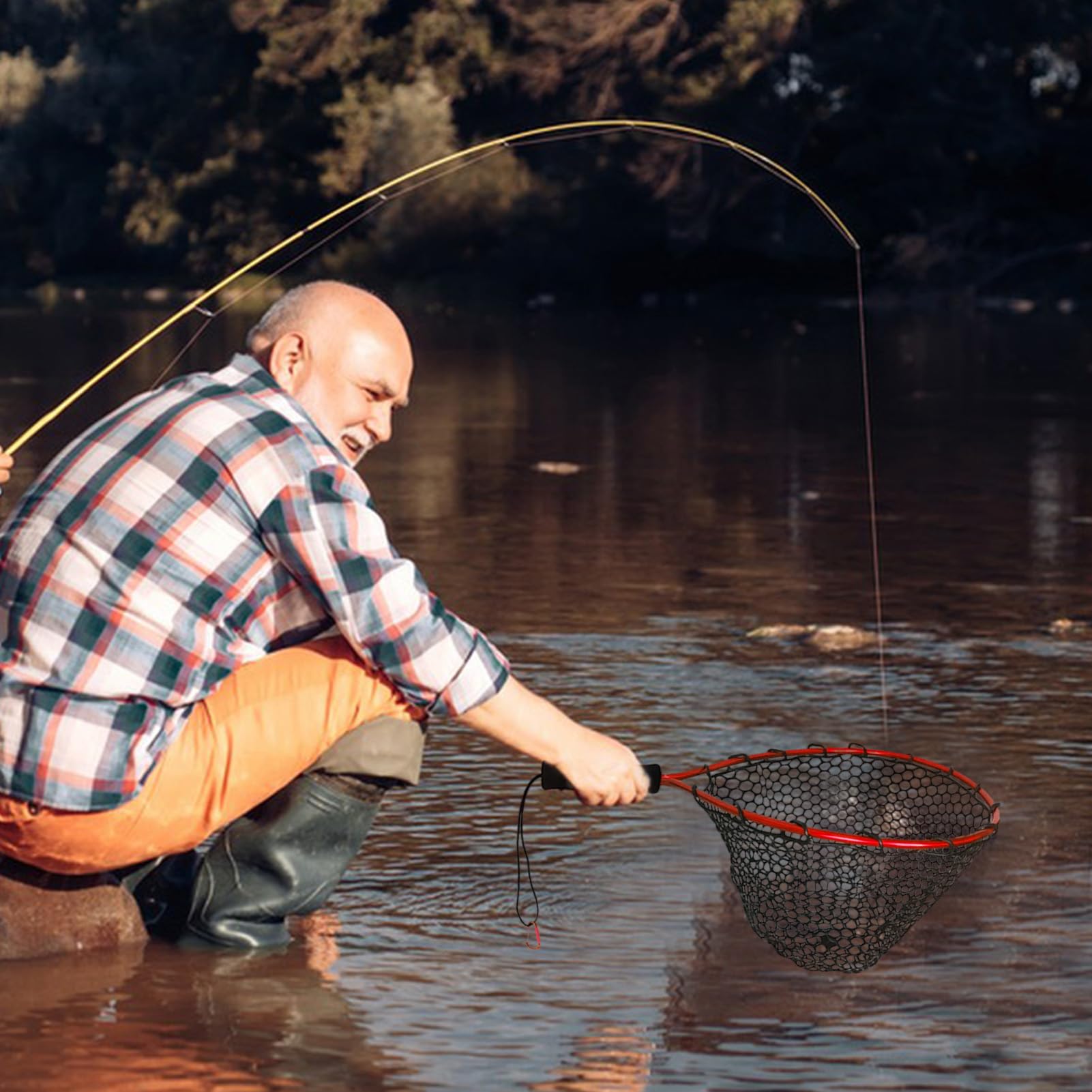 Nets Fish Scoopers – Retino per pesci | Multifunzionale Shrimp Scooper | Strumento portatile di rilascio | Acquario gamberetti per kayak montagna stagno sopravvivenza all'aperto acqua salata acquario