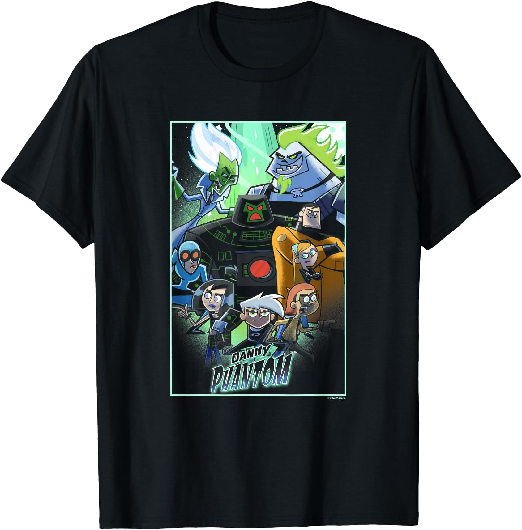 Danny PhantomSuperhero Ghost Hunter Group Shot Poster T-Shirt