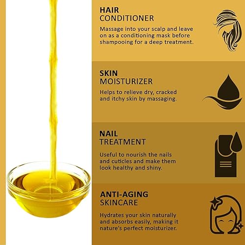 Miniatura 1 de VoilaVe Aceite de argán marroquí orgánico puro para piel, uñas, cabello, humectante facial y aceite esencial de masaje de aromaterapia