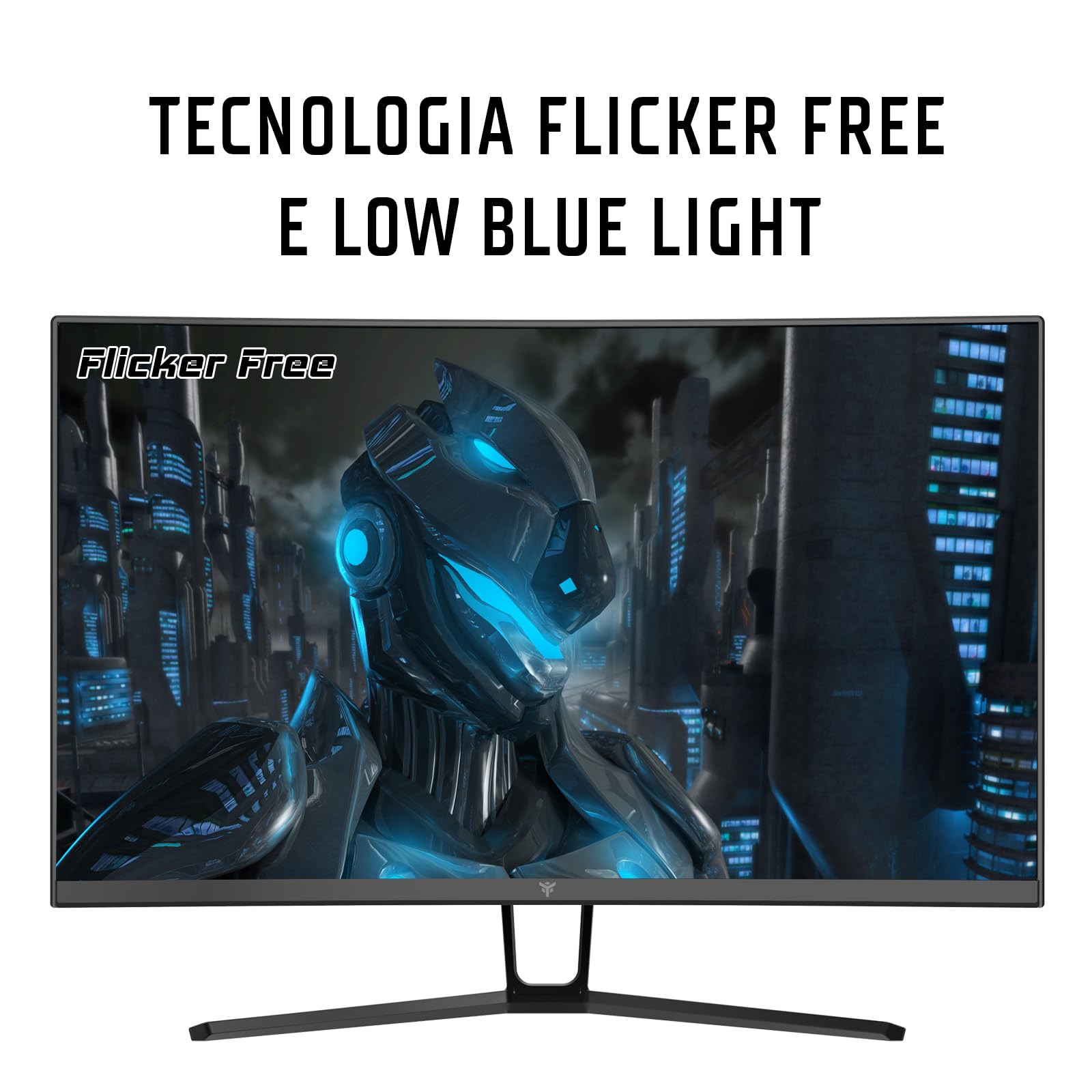 Itek monitor GGC - 27" Curvo, 2560x1440 WQHD, HDR400, Pannello VA da 165 Hz, Risposta 1 ms, FreeSync, G-Sync, Adaptive Sync, 2xHDMI, 2x Display Port, Flicker Free
