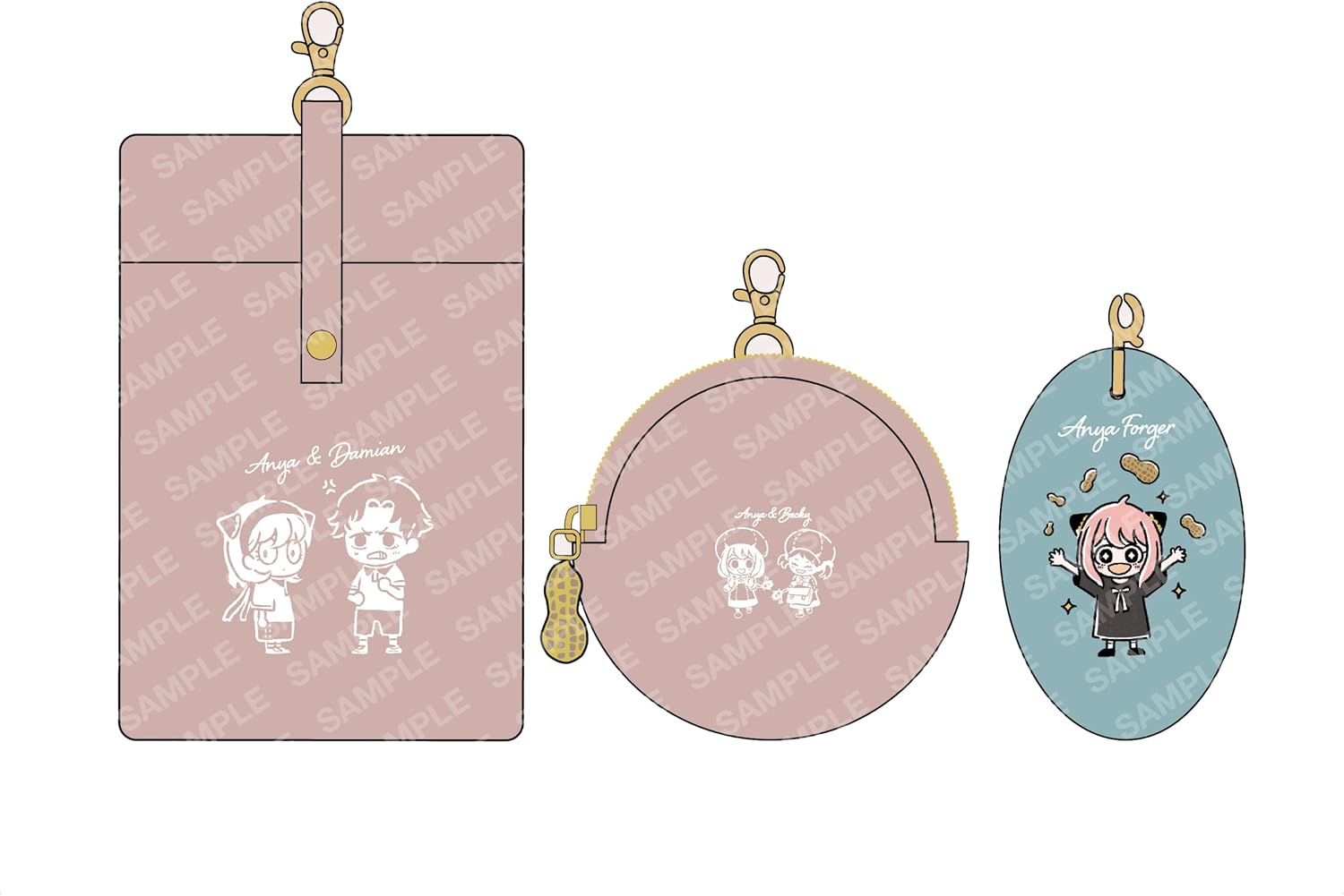 Spy Family C Anya & Becky & Damian Loose Sta Mini Ring Multi Case
