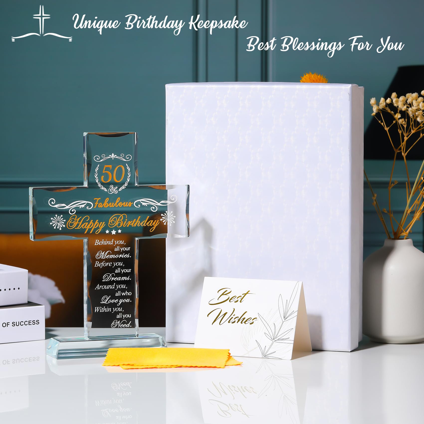 Amazon.com: 50th Birthday Religious Gifts for Women, Men - Glass