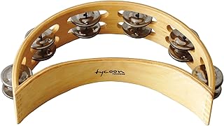Tycoon Percussion Wooden Moon Tambourine