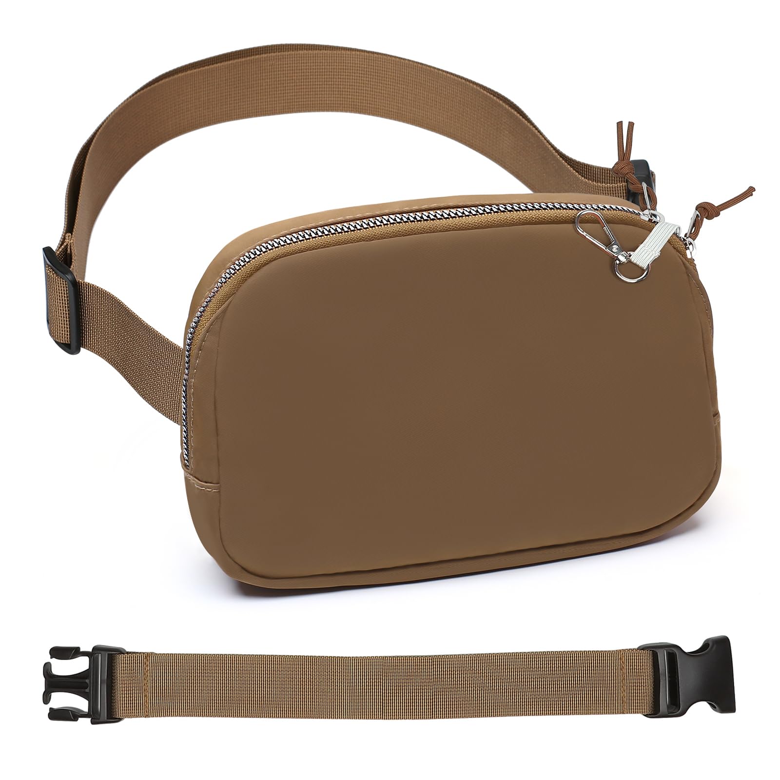 Mini Belt Bag for Women, RFID Small Fanny Pack, Womens Fashion Waist Packs with Extender Strap, Crossbody Bum Bags