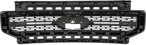Miniatura 5 de HECASA Rejilla superior delantera compatible con Ford F250 F350 2020-2022 Super Duty Parrilla de parachoques pintada de negro