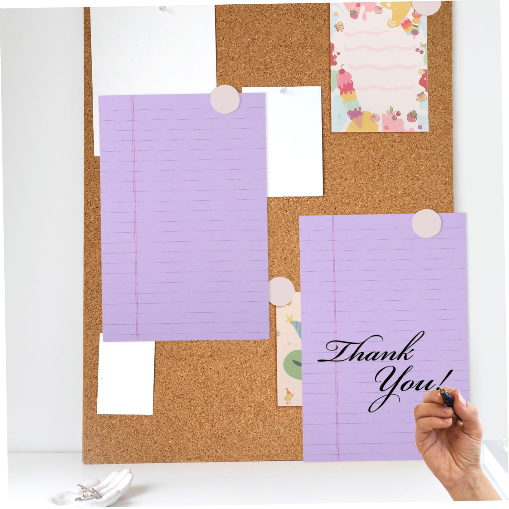 SHERCHPRY Blocco Note Legale Strappabile, 4 Pezzi, Carta a Righe, Design Portatile e Semplice per Appunti, Studio e Lavoro