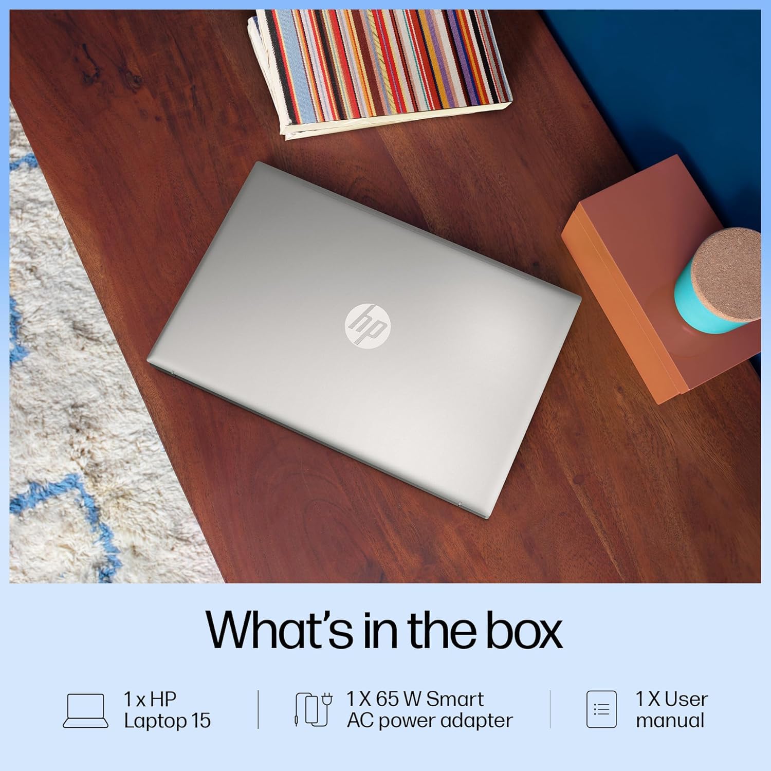 HP 15 (2026), AMD Ryzen 5 Hexa Core 7535U - (8 GB DDR5/512 GB SSD/DOS (MS Office/Windows not Installed) Thin and Light Business Laptop/15.6" FHD/Turbo Silver/1.5kg — Amazon image 7