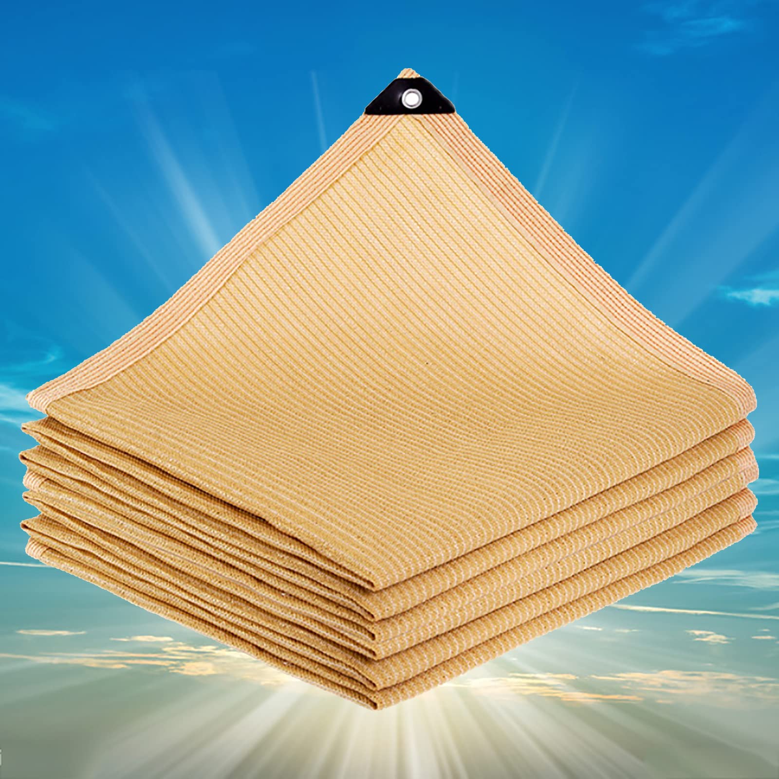 KLGFBDC Shade Sail Sun Shade Fabric Net Anti Hail Net for Greenhouse Garden Car 5x8m/16x26ft
