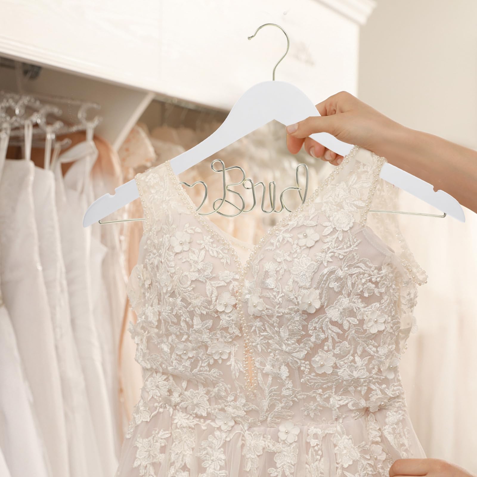 dress trumpet Custom Wedding Hangers main image 0