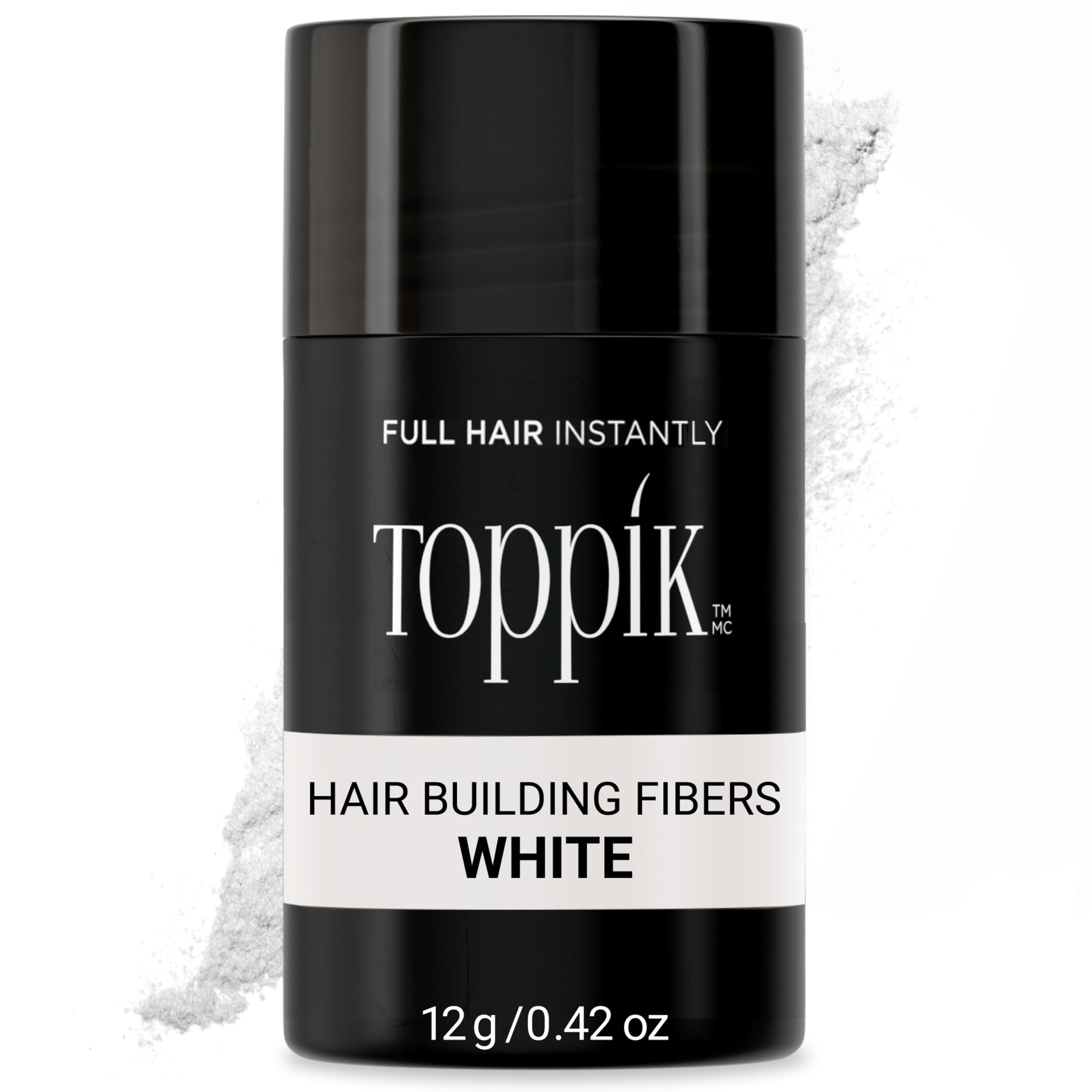 Toppik Hair Building Fibers with Premium Keratin Fibers Conceals Hair Thinning and Hair Loss for Fuller Looking Hair that Gives Completely Natural Look For Men and Women, 12 Grams
