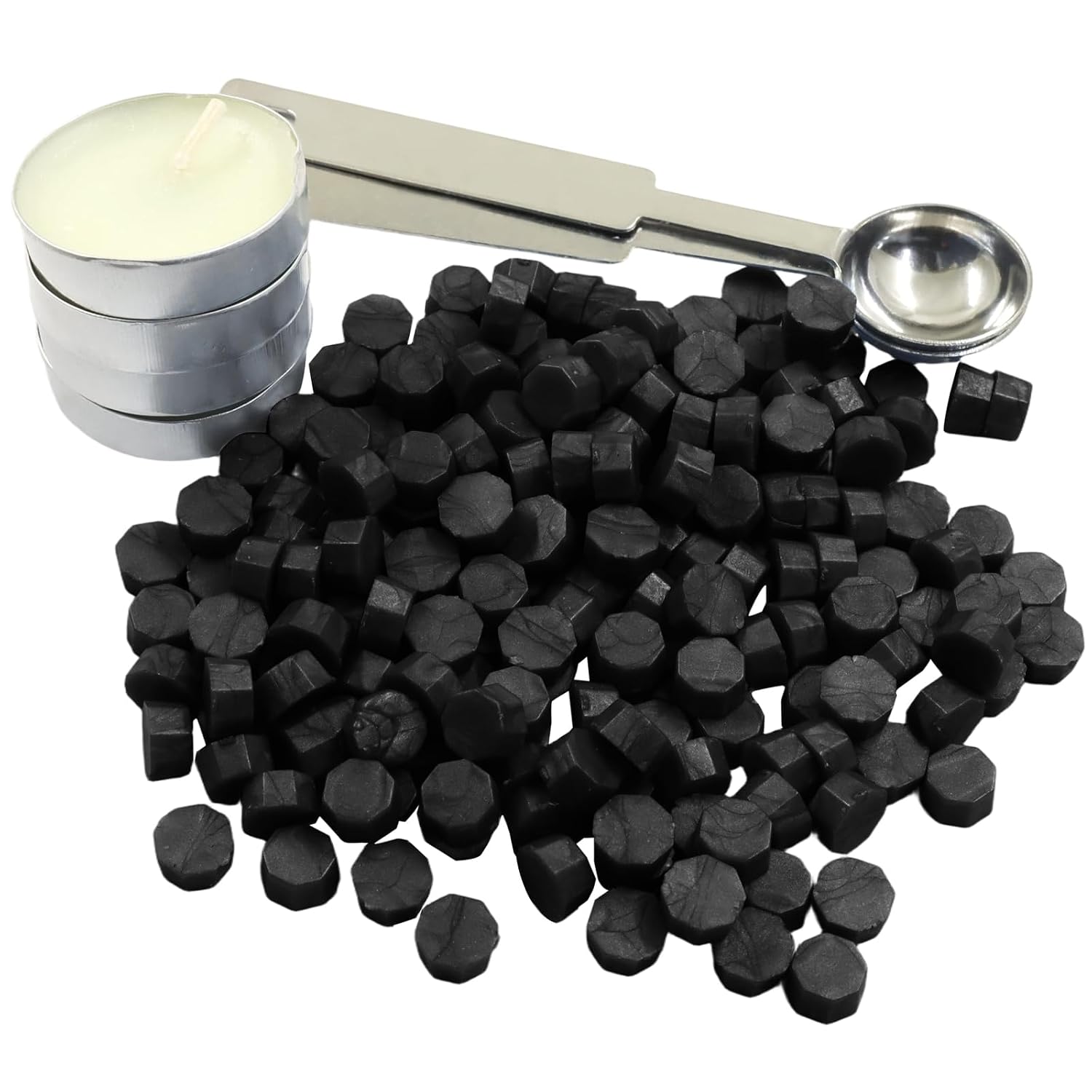 360Pcs Black Sealing Wax Beads Wax Seal Beads for Stamp Seals, Versatile Application for Invitations & Envelopes