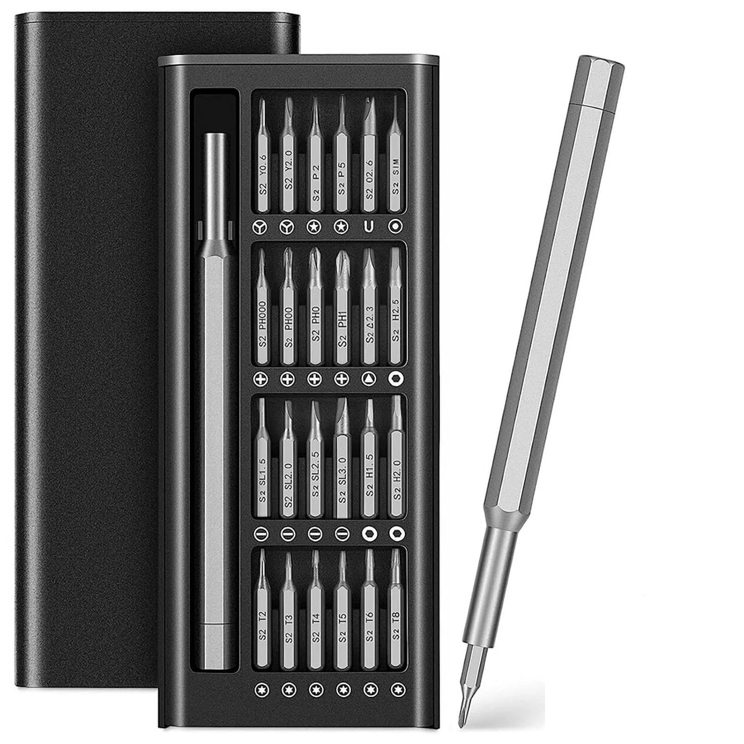 See full amazon price history chart for STOCKCLUB 24 in 1 Precision Screwdriver Set, Multipurpose Manual Screwdriver Tool, CRV Magnetic Driver Bits & Storage Box, Repair Tool Kit for Electronics Computer Tablet Eyeglass Mini Repair Tool Kit STOCKCLUB 24 in 1 Precision Screwdriver Set, Multipurpose Manual Screwdriver Tool, CRV Magnetic Driver Bits & Storage Box, Repair Tool Kit for Electronics Computer Tablet Eyeglass Mini Repair Tool Kit (B0DHLK6JCK) Amazon Price History, Amazon Price Tracker