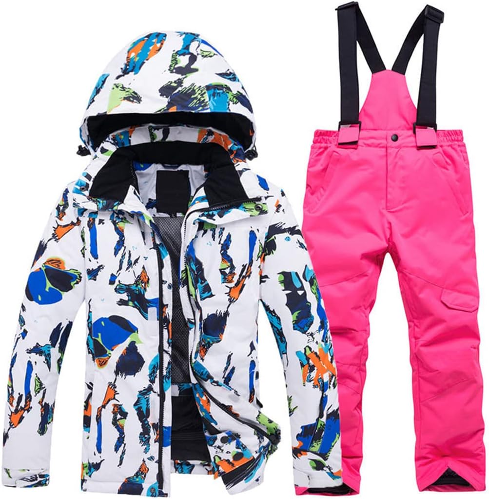 Kids Ski Suit Ski Jacket Pants Set Windproof Waterproof Snowboarding Jacket Winter Children Skiing Suits Snow