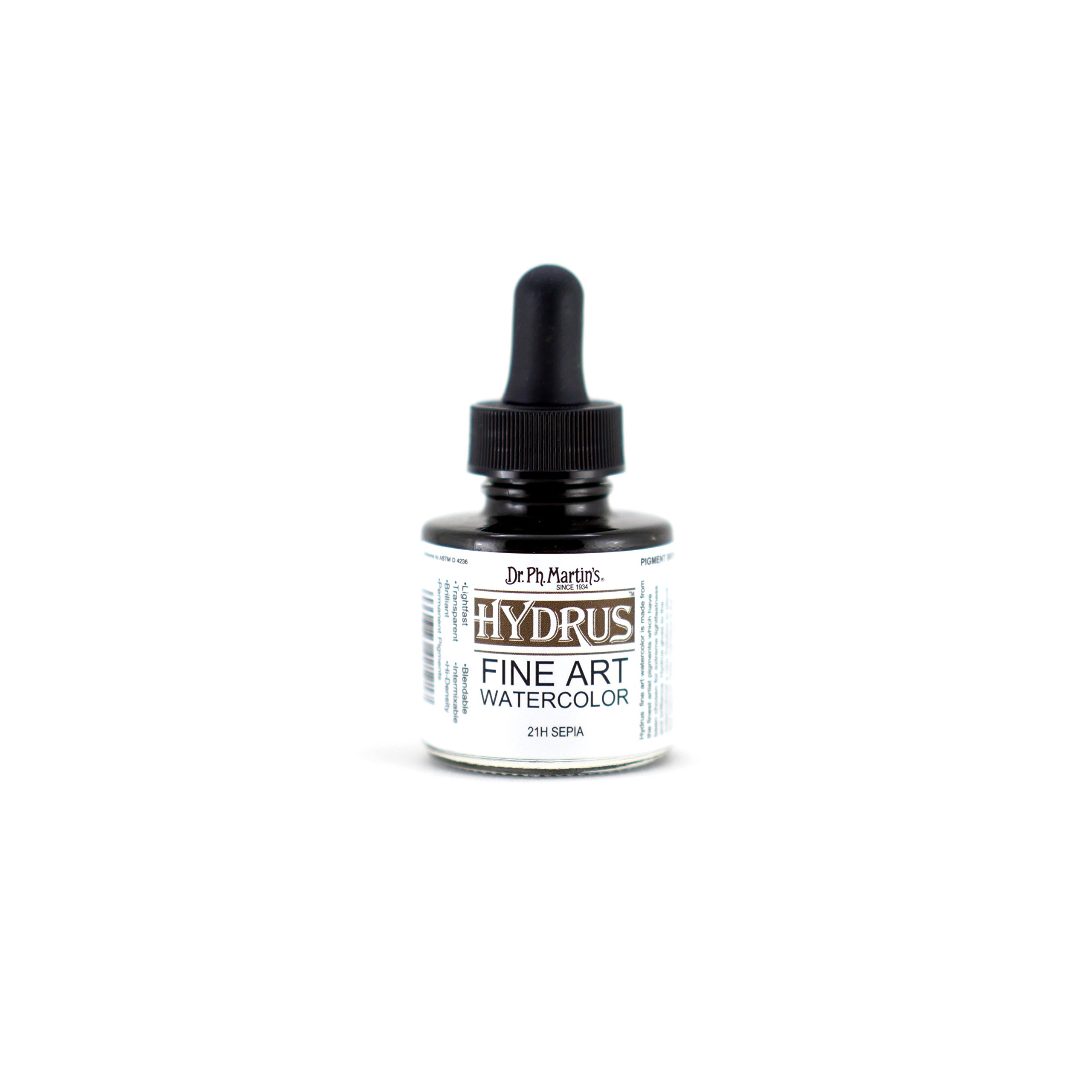 Dr. Ph. Martin's Sepia Hydrus Fine Art Watercolor, 1.0 Oz, (21H)
