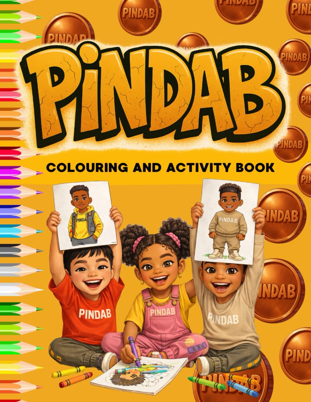 PINDAB Activity & Colouring Book: More Activities, Fun Characters and Creative Learning for Kids