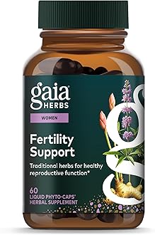 Fertility Support - Fertility Supplements & Hormone Balance for Women - With Dandelion Root, Ginger Root, Chaste Tree Berry, Cramp Bark & More - 60 Vegan Liquid Phyto-Capsules (30 Servings)