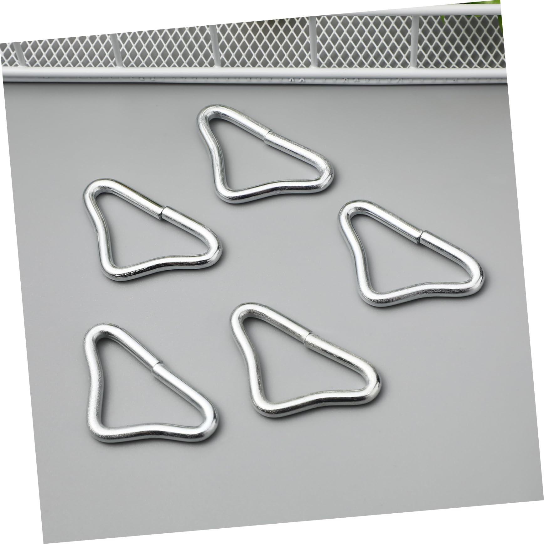 GRIRIW 20Pcs Triangle Ring Buckle for Trampolines Durable Bungee Bed Triangle Rings Weather Resistant Clips for Jumping Bed Parts High Strength Accessories for Outdoor