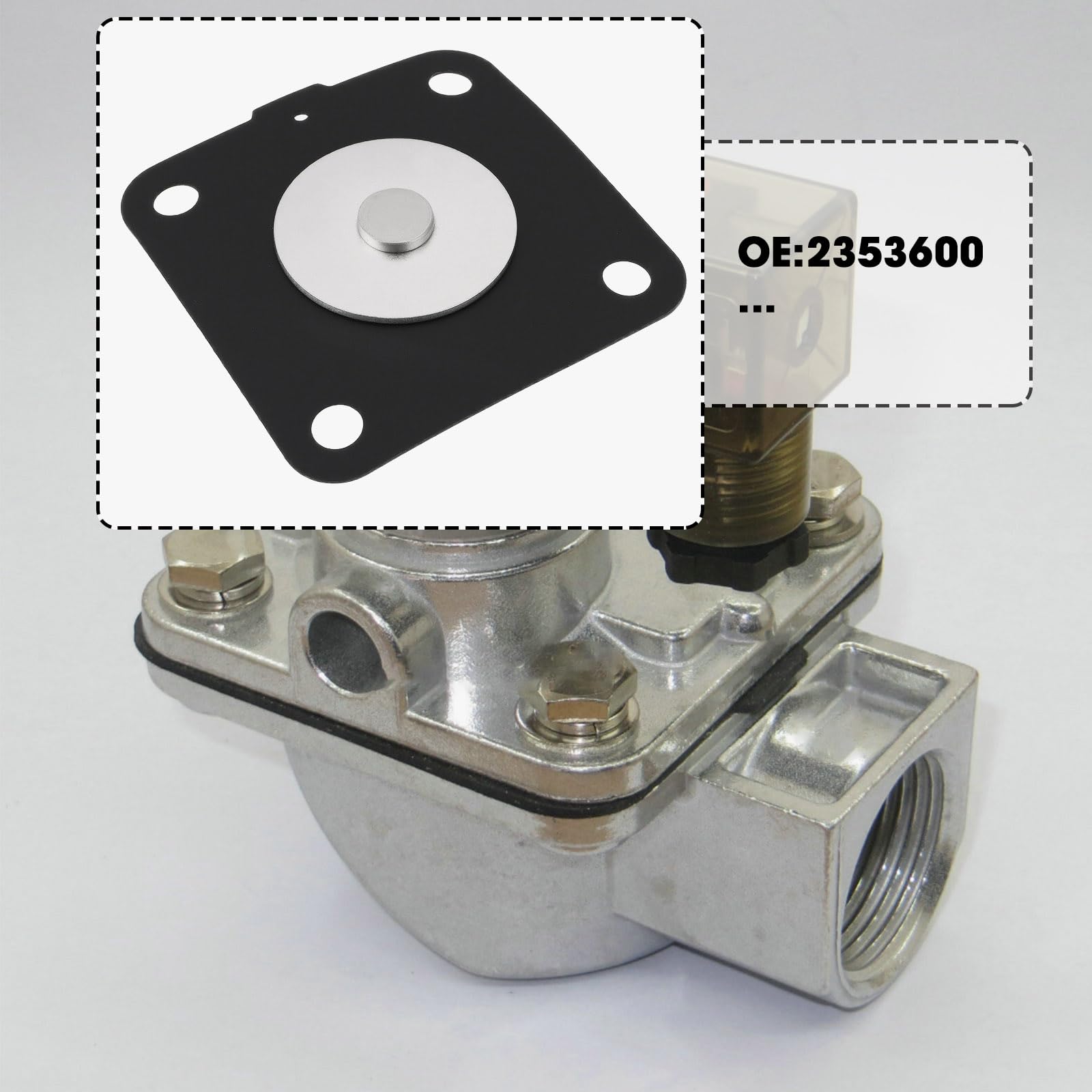 Briny River 1 Set Replacement Diaphragm Repair Kit 2353600 Compatible with Goyen Pulse Valve K2501 M1183B - Image 2