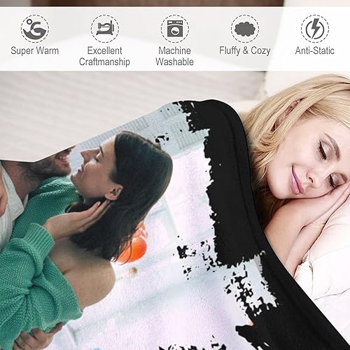 Miniatura 2 de Manta personalizada para regalos con texto, manta personalizada con fotos conmemorativas, cumpleaños, Navidad, día de San Valentín, aniversario,